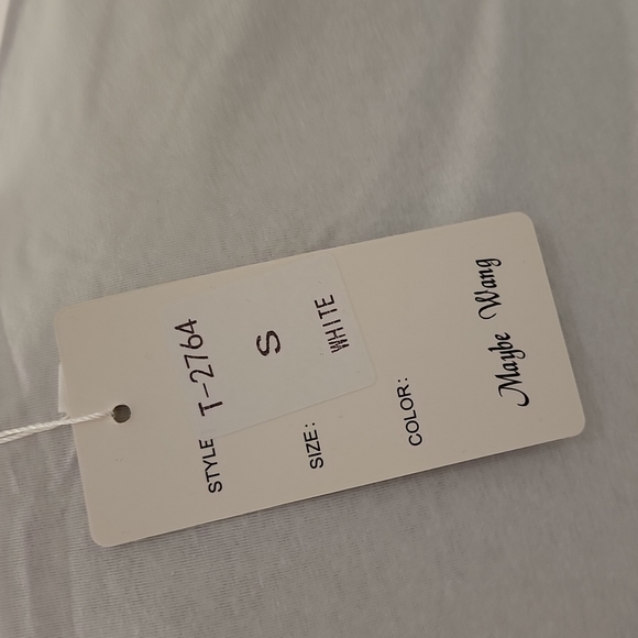 Maybe Wang PARIS Heart White T-Shirt Size : Various - Picture 4 of 6
